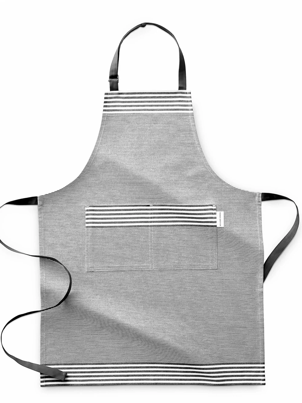 Williams Sonoma Black and White Striped Bay Apron